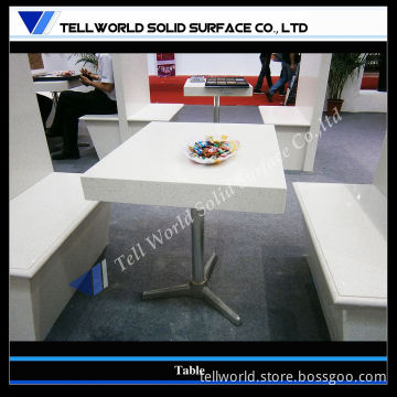 Corian 4 Seats Dining Table for Kfc, Starbucks, Cafe, Hotel